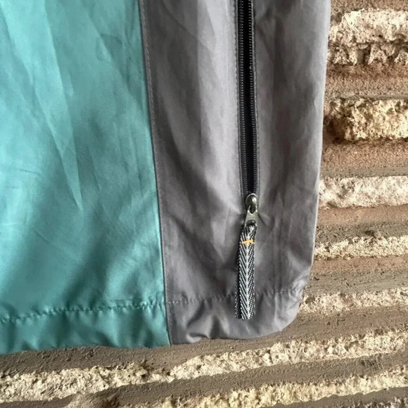 Nike Vintage White Label Gray Teal Windbreaker Running Vest Unisex Size Medium - Picture 7 of 9